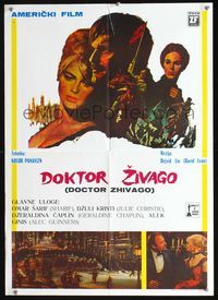 5k052 DOCTOR ZHIVAGO Yugoslavian '70 Omar Sharif, Julie Christie, Lean English epic, Terpning art!