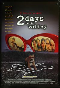 5m045 2 DAYS IN THE VALLEY 1sh '96 sexy Charlize Theron, Jeff Daniels, Teri Hatcher!