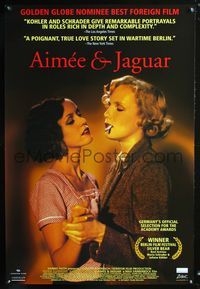 5m070 AIMEE & JAGUAR 1sh '99 German WWII secret lesbians, Maria Schrader, Juliane Kohler!