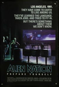 5m075 ALIEN NATION 1sh '88 they've come to Earth to live among us, they learned our language!