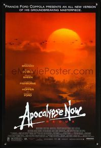 5m090 APOCALYPSE NOW 1sh R01 Francis Ford Coppola, classic art of helicopters over jungle!