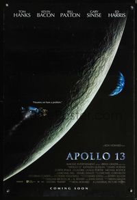 5m091 APOLLO 13 int'l DS advance 1sh '95 directed by Ron Howard, Houston we have a problem!