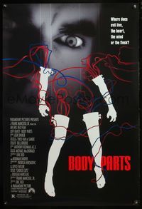 5m175 BODY PARTS DS 1sh '91 where does evil live, the heart, the mind, or the flesh?