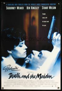5m015 DEATH & THE MAIDEN signed 1sh '94 by Roman Polanski, Sigourney Weaver & Ben Kingsley!