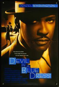 5m283 DEVIL IN A BLUE DRESS DS 1sh '95 great close-up image of Denzel Washington!