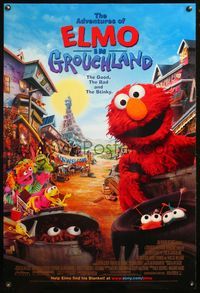5m302 ELMO IN GROUCHLAND DS 1sh '99 Sesame Street Muppets, the good, the bad & the stinky!