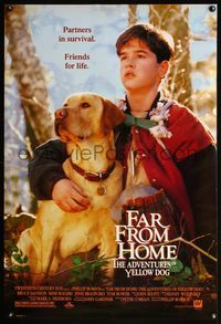 5m327 FAR FROM HOME DS 1sh '95 Phillip Borsos, great image of boy & his dog!