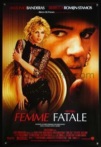 5m337 FEMME FATALE DS 1sh '02 image of super sexy Rebecca Romijn-Stamos, Antonio Banderas!