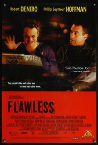 5m359 FLAWLESS video 1sh '99 Joel Schumacher, Robert De Niro, Philip Seymour Hoffman!