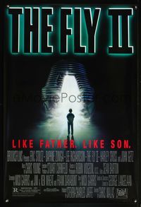 5m364 FLY II 1sh '89 Eric Stoltz, Daphne Zuniga, like father, like son, horror sequel, Mahon art