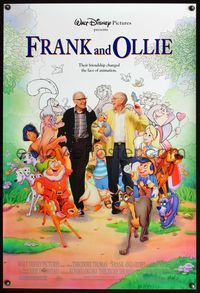 5m376 FRANK & OLLIE DS 1sh '95 Walt Disney animators Frank Thomas & Oliver Johnston!