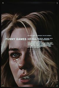 5m402 FUNNY GAMES U.S. 1sh '07 Michael Haneke directed, creepy image of crying Naomi Watts!