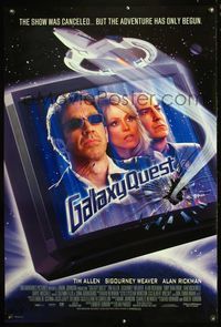5m020 GALAXY QUEST DS int'l signed 1sh '99 by Tim Allen, the show was canceled, Star Trek spoof!