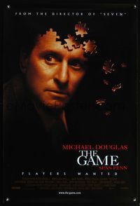 5m403 GAME Int'l 1sh '97 cool image of Michael Douglas partly made of puzzle pieces!