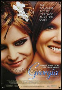 5m408 GEORGIA 1sh '95 close-up of Jennifer Jason Leigh & Mare Winningham!