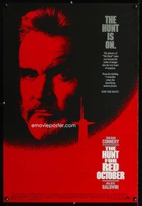 5m496 HUNT FOR RED OCTOBER int'l 1sh '90 Russian military submarine captain Sean Connery!