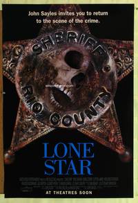 5m560 LONE STAR advance 1sh '96 John Sayles, cool image of skull in sheriff badge!