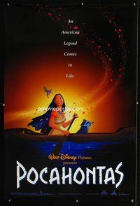 5m636 POCAHONTAS DS int'l canoe 1sh '95 Walt Disney, Native Americans!