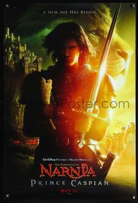 5m642 PRINCE CASPIAN DS teaser 1sh '08 Ben Barnes in the title role, cool fantasy imagery, Narnia!