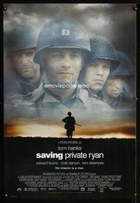 5m675 SAVING PRIVATE RYAN DS 1sh '98 Steven Spielberg, Tom Hanks, Tom Sizemore, Matt Damon
