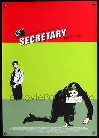 5m683 SECRETARY heavy stock 1sh '02 James Spader, Maggie Gyllenhaal, Shainberg, Sundance premiere!