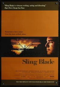5m705 SLING BLADE 1sh '96 great image of star & director Billy Bob Thornton!