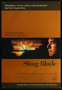 5m706 SLING BLADE DS 1sh '96 great image of star & director Billy Bob Thornton!
