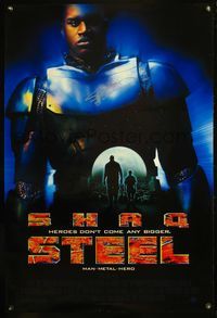 5m035 STEEL signed 1sh '97 by Shaquille O'Neil, heroes don't come any bigger!