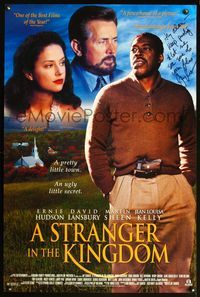 5m036 STRANGER IN THE KINGOM signed 1sh '98 by director Jay Craven, David Lansbury, Ernie Hudson!