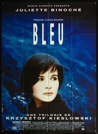 5n624 THREE COLORS: BLUE French 1p '93 Juliette Binoche, part of Krzysztof Kieslowski's trilogy!