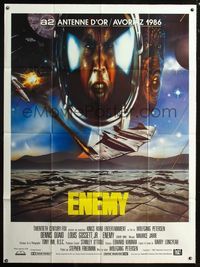 5n423 ENEMY MINE French 1p '85 Wolfgang Petersen; completely different image of Quaid & Gossett!