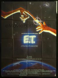 5n412 E.T. THE EXTRA TERRESTRIAL French 1p '82 Steven Spielberg classic, John Alvin art!