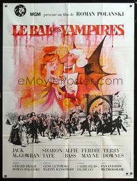5n435 FEARLESS VAMPIRE KILLERS French 1p R70s Polanski, Dance of the Vampires, wacky art by Hurel!