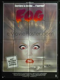 5n442 FOG French 1p '80 John Carpenter, great different art of female ghost by Landi!