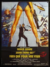 5n443 FOR YOUR EYES ONLY French 1p '81 no one comes close to Roger Moore as James Bond 007!
