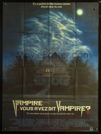 5n445 FRIGHT NIGHT French 1p '85 great ghost horror image, a good reason to be afraid of the dark!