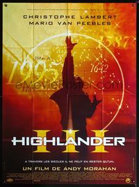5n475 HIGHLANDER 3 French 1p '95 cool completely different image of Christopher Lambert!