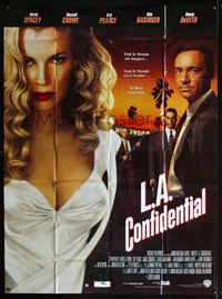 5n497 L.A. CONFIDENTIAL French 1p '97 Kevin Spacey, Russell Crowe, Danny DeVito, sexy Kim Basinger!
