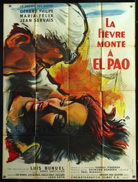 5n500 LA FIEVRE MONTE A EL PAO style B French 1p '59 Luis Bunuel, art of Philipe & Felix by Bertrand