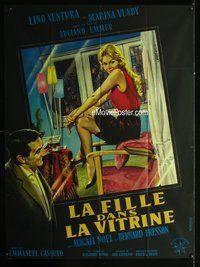 5n455 GIRL IN THE WINDOW French 1p '61 Luciano Emmer's La ragazza in vetrina, sexy art by Mascii!