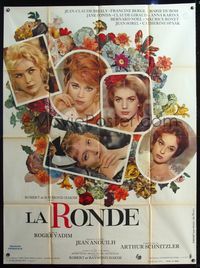 5n503 LA RONDE French 1p '64 Roger Vadim, photos of sexy top female stars including Jane Fonda!