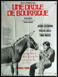 5n506 L'ANE DE ZIGLIARA French 1p '70 Une drole de bourrique, wacky image of Lefebvre with donkey!