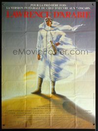 5n510 LAWRENCE OF ARABIA French 1p R89 David Lean, great full-length art of Peter O'Toole!