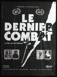5n513 LE DERNIER COMBAT French 1p '83 Luc Besson, Jean Reno, cool design by Guichard & Camboulive!