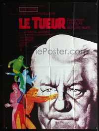 5n518 LE TUEUR French 1p '72 Denys de La Patelliere, cool image of Jean Gabin!