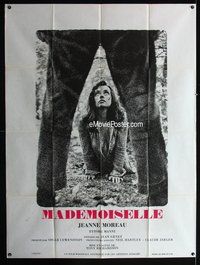 5n531 MADEMOISELLE French 1p '66 art of sexy Jeanne Moreau, directed by Tony Richardson!