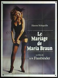 5n538 MARRIAGE OF MARIA BRAUN French 1p '79 Rainer Werner Fassbinder, full-length sexy Schygulla!