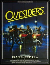 5n569 OUTSIDERS French 1p '82 Coppola, completely different art of gangs fighting by Trebern!