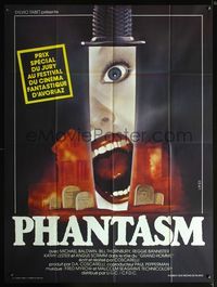 5n574 PHANTASM French 1p '79 completely different art of girl screaming on knife by Landi!
