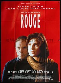 5n625 THREE COLORS: RED French 1p '94 Kieslowski's Trois couleurs: Rouge, Jacob, Trintignant